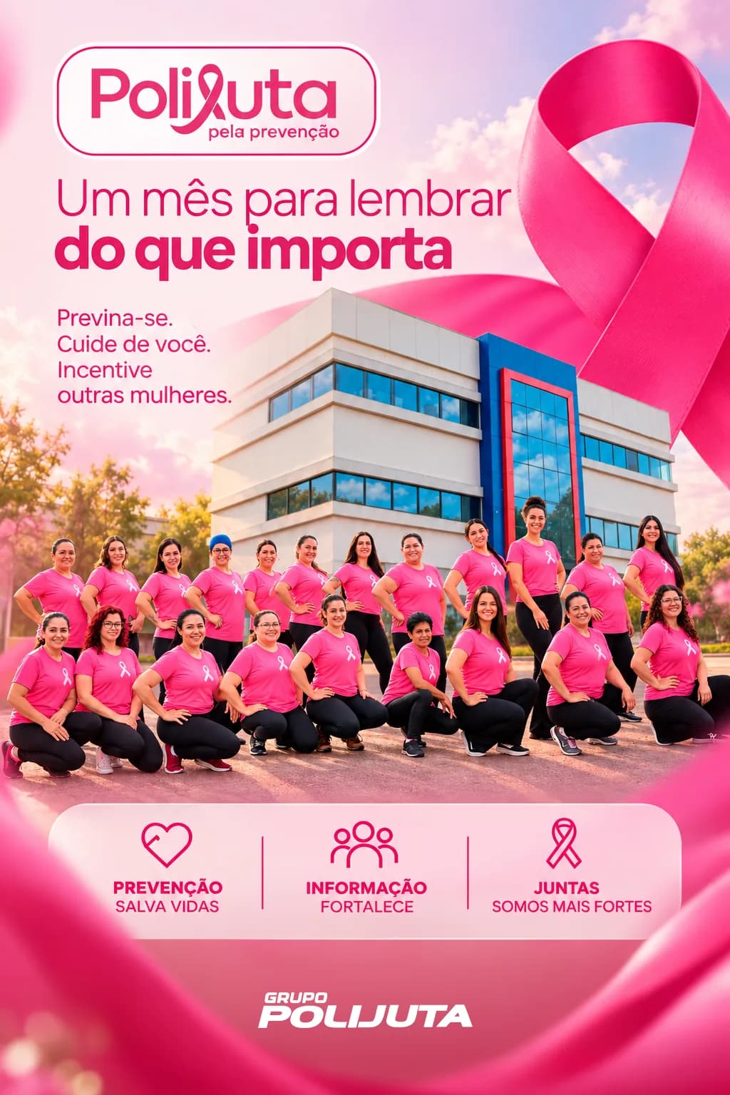 Cartaz Um mês para lembrar do que importa