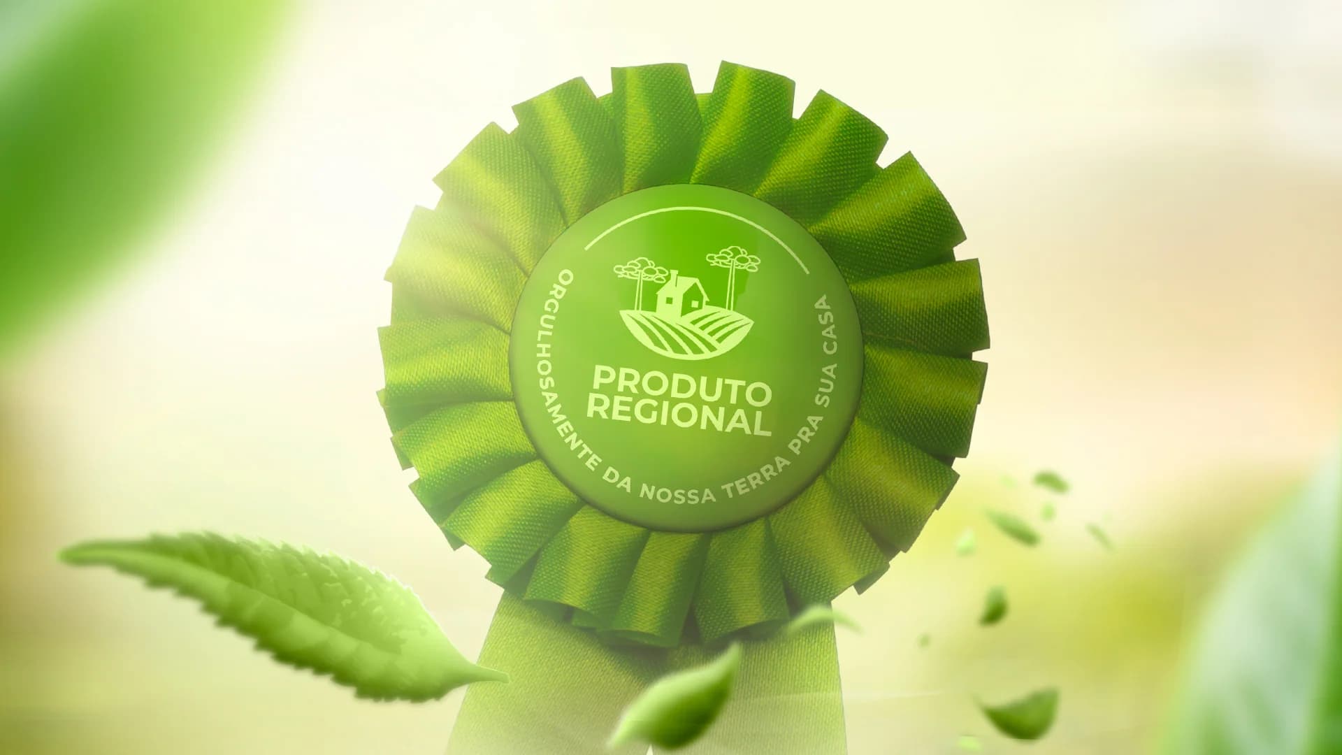 Selo Produto Regional em composição verde