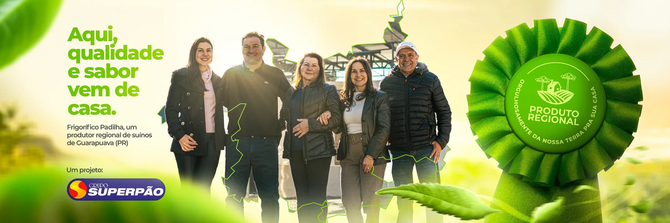 Variação do key visual da produtora Padilha